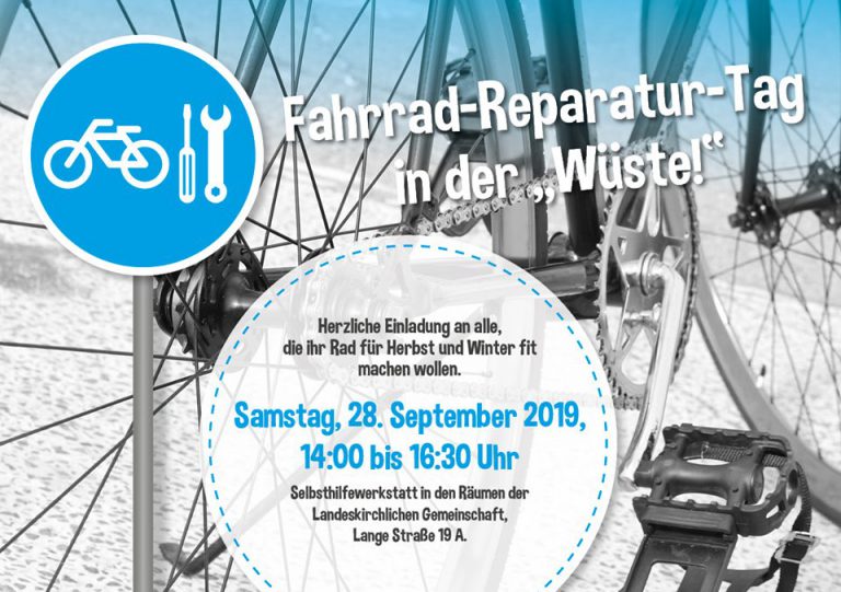 28.9.2019 FahrradReparaturTag Landeskirchliche