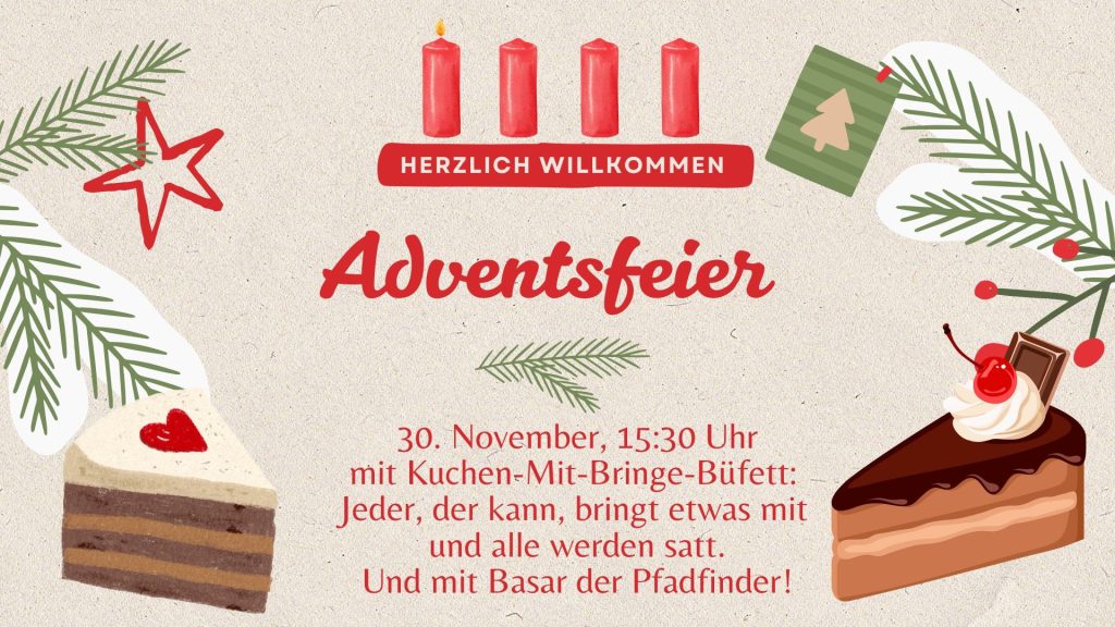 Flyer Adventsfeier 2025