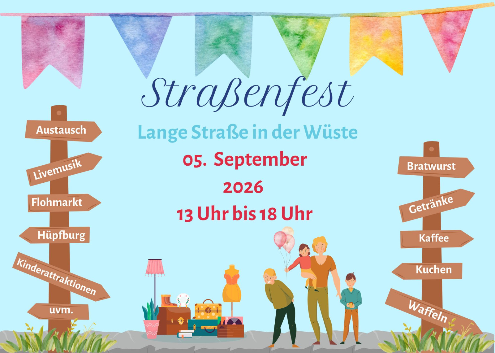 Straßenfest Lange Straße 2026 Flyer S. 1